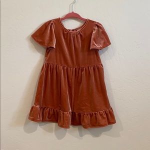 Old navy velvet ruffled dress
